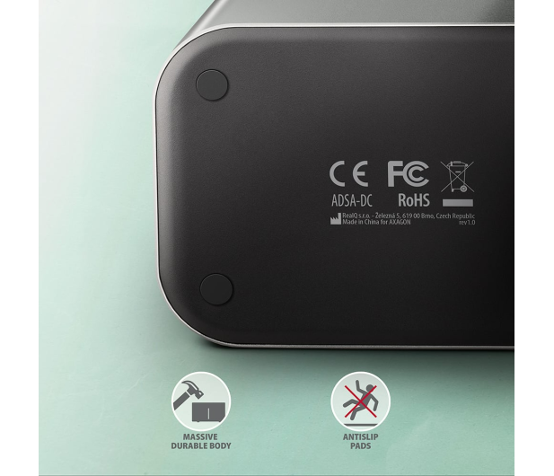 Axagon ADSA-DC, USB-C 5Gbps - 2x SATA 6G 2.5"/3.5" SSD/HDD - 1353417 - zdjęcie 2